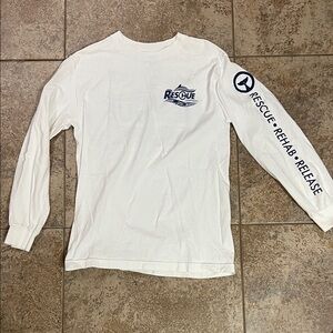 White Long Sleeve Rescue Shirt